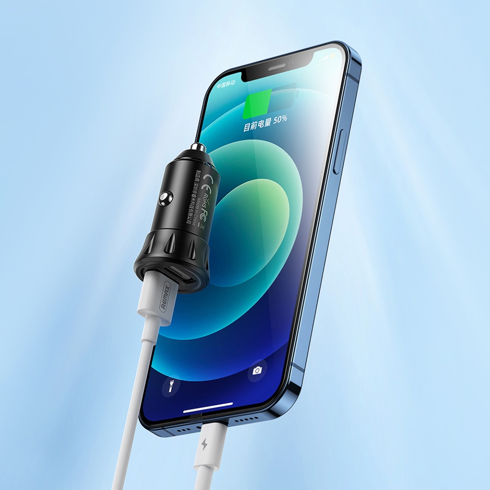 Автомобильное зарядное устройство Remax RCC236 2 USB черное