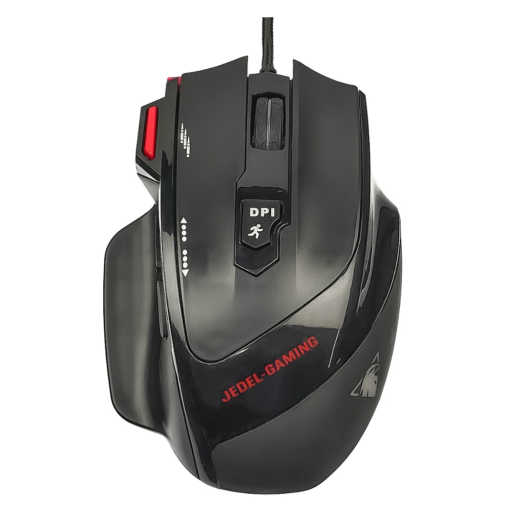 Игровая мышь Jedel GM1070 3200 DPI с RGB подсветкой черная