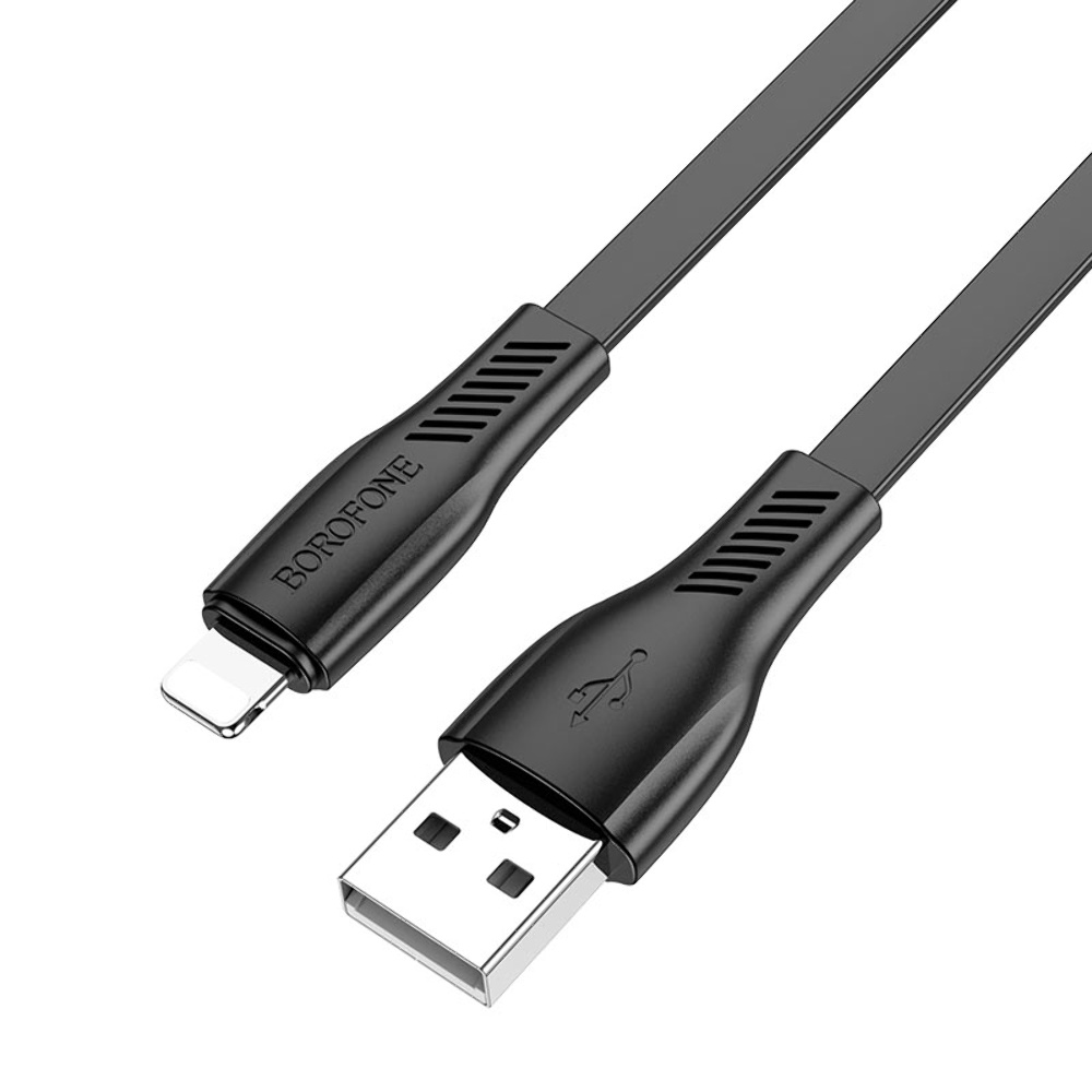 Кабель Borofone BX85 USB to Lightning 1m black