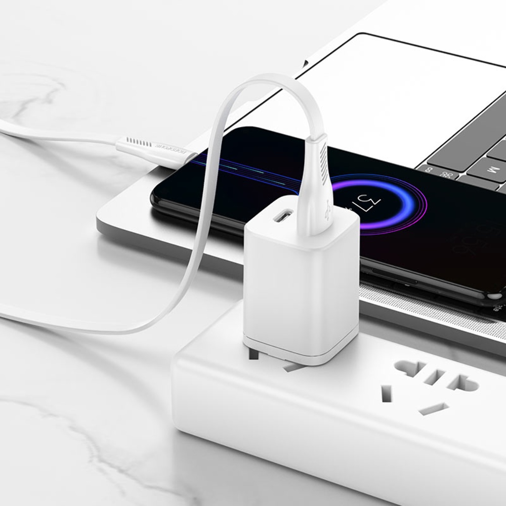 Кабель Borofone BX85 USB to MicroUSB 1m white
