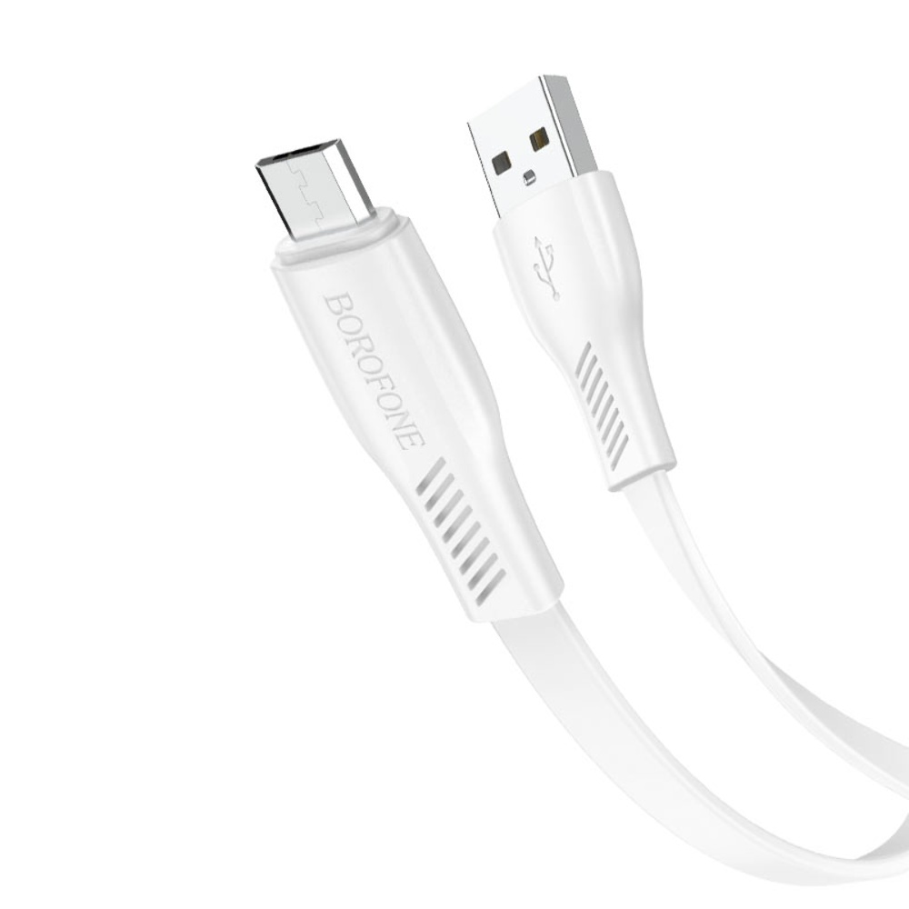 Кабель Borofone BX85 USB to MicroUSB 1m white