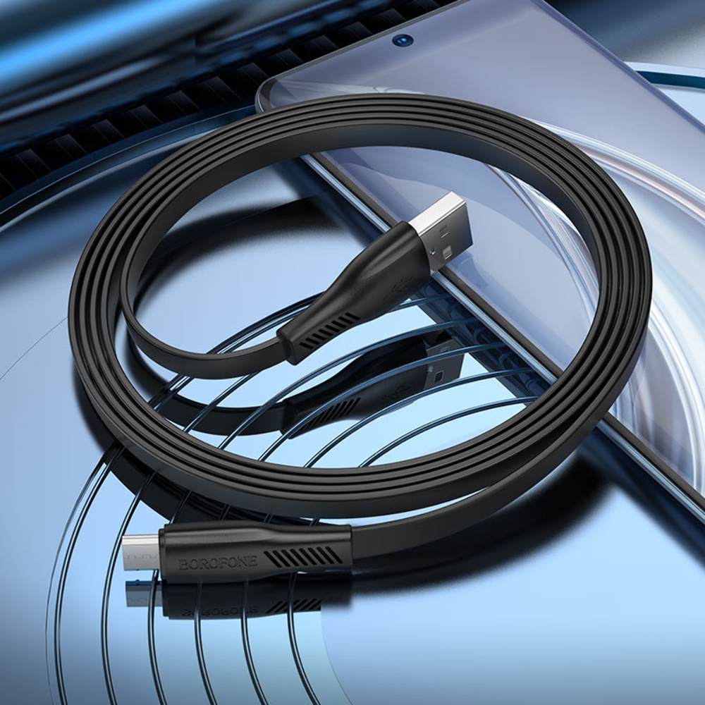 Кабель Borofone BX85 USB to MicroUSB 1m black