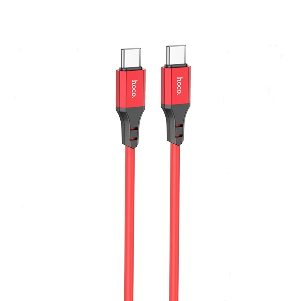Кабель Hoco X86 Type-C to Type-C PD 60W 1m red