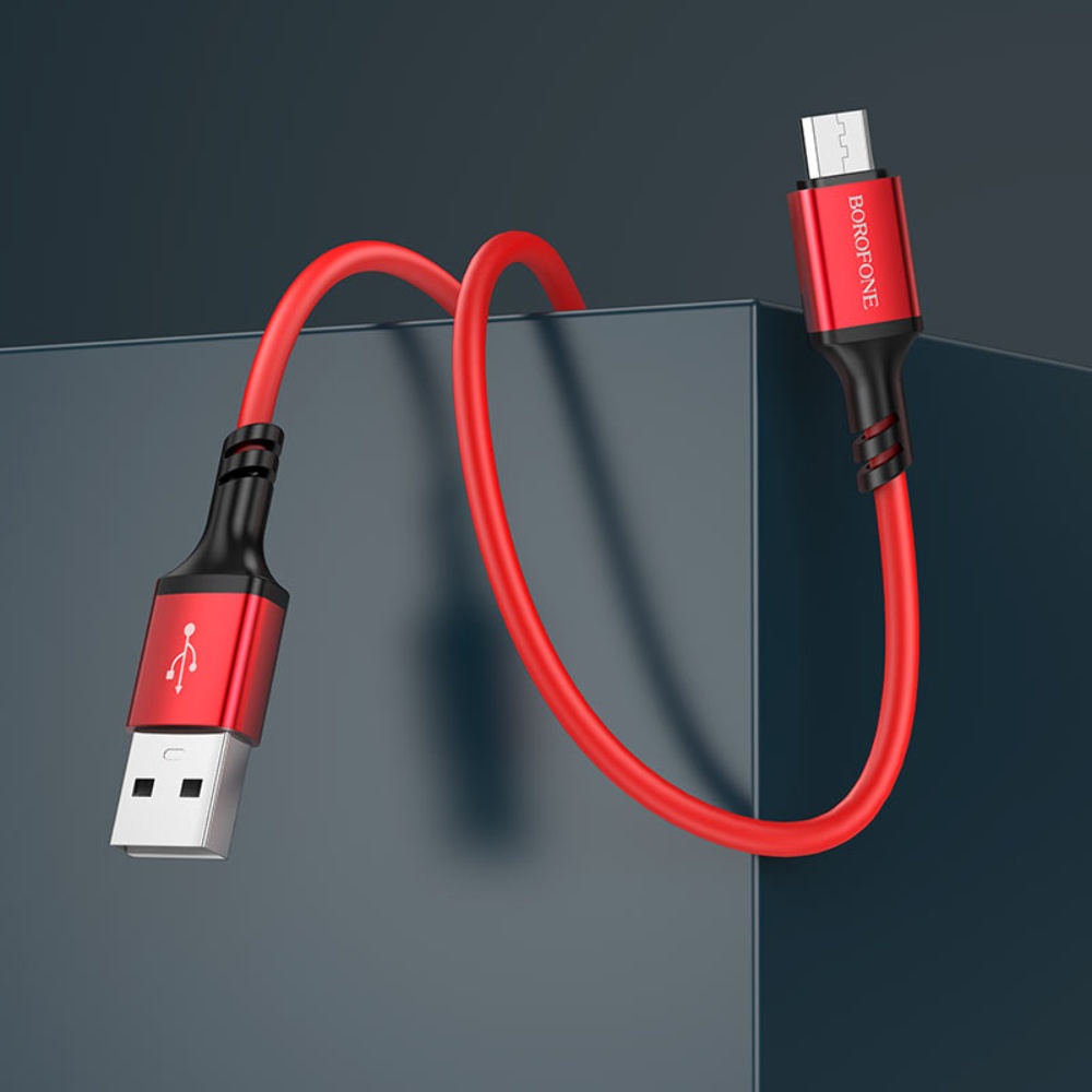 Кабель Borofone BX83 USB to MicroUSB 1m red