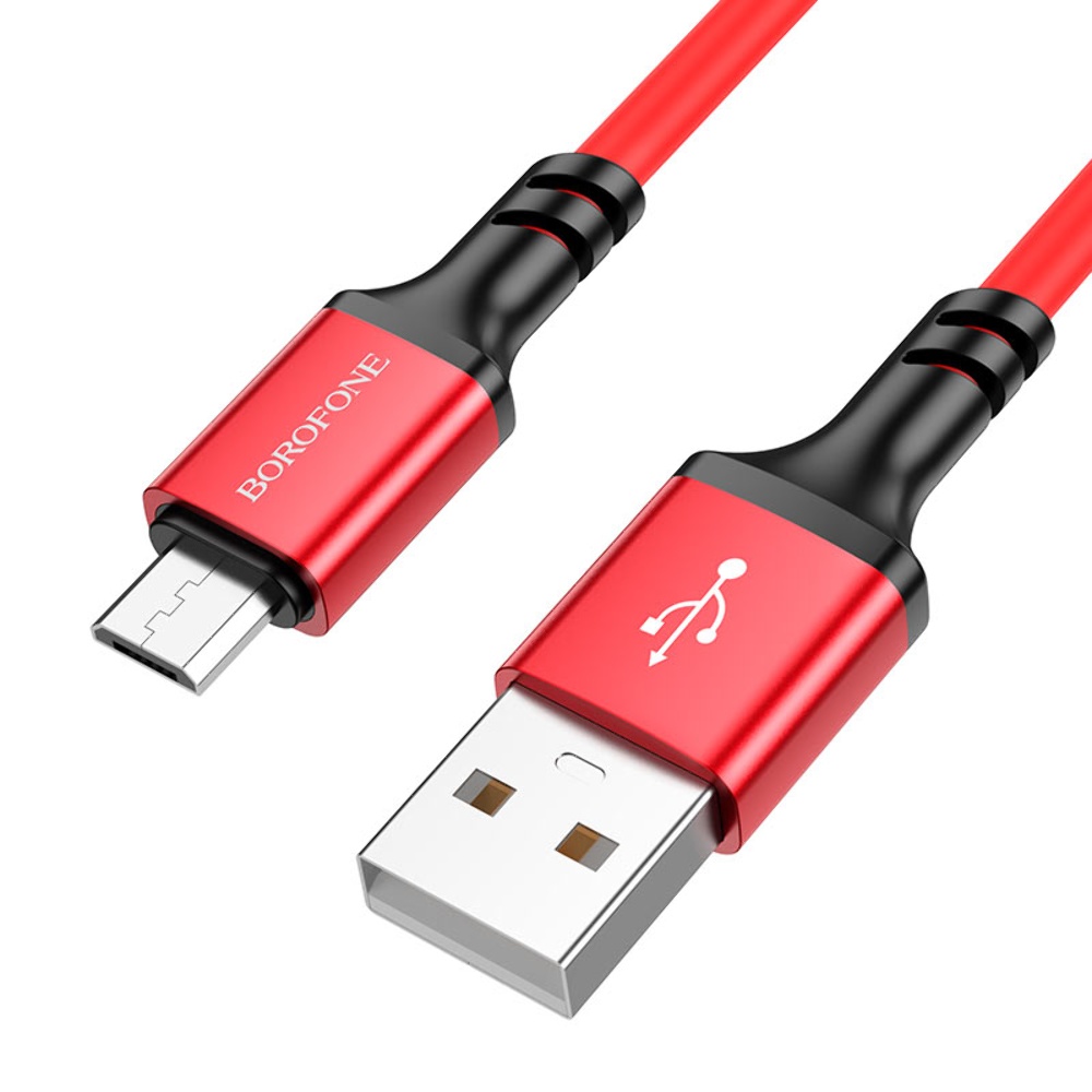 Кабель Borofone BX83 USB to MicroUSB 1m red