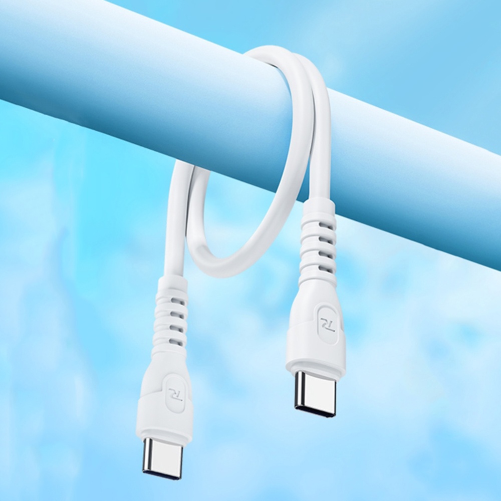 Кабель Remax RC-C022 Type-C to Type-C PD 65W 0.3m white