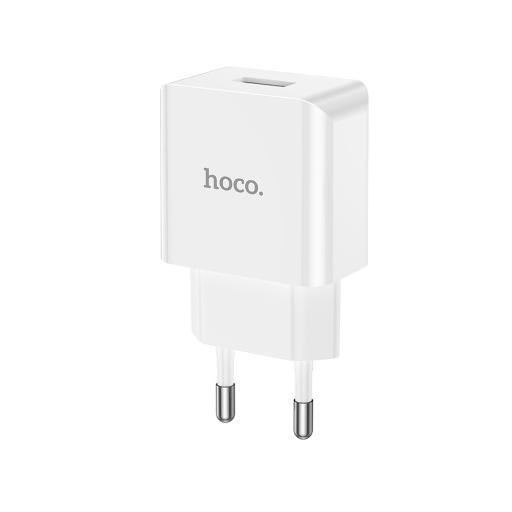 Сетевое зарядное устройство Hoco C106A USB белое