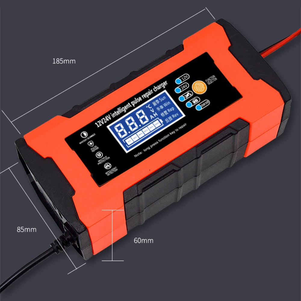 Умное зарядное устройство 12V/ 24V 10A 120W для гелевых, кислотных, AGM аккумуляторов