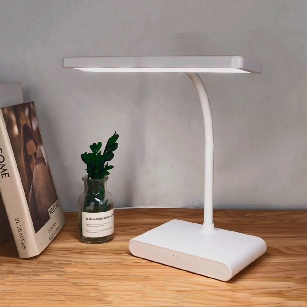 Настольная USB LED лампа Weidasi WD-6047 гибкая с аккумулятором белая