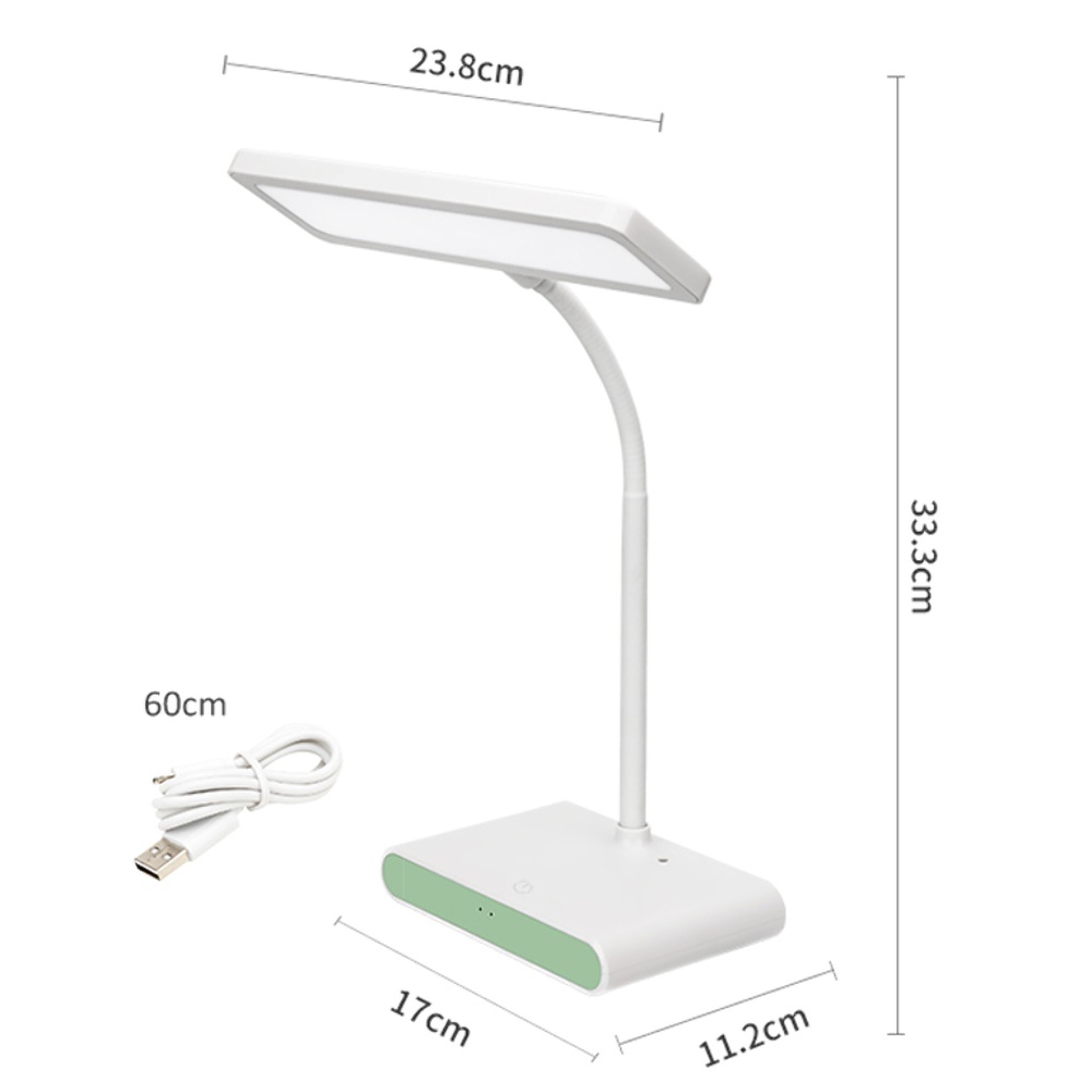 Настольная USB LED лампа Weidasi WD-6047 гибкая с аккумулятором белая