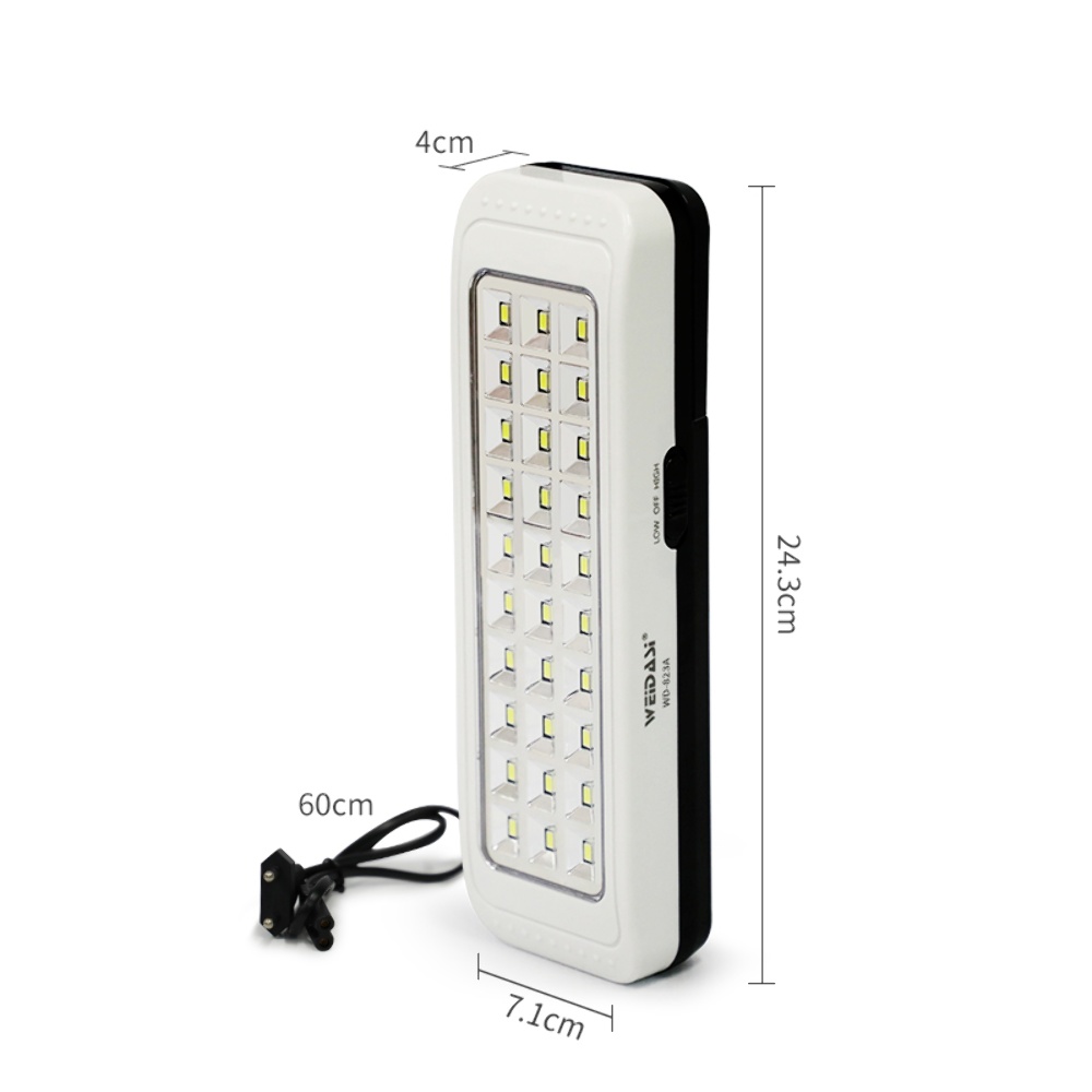 Аварийный LED светильник Weidasi WD-823A с аккумулятором 30 светодиодов 1000 mAh