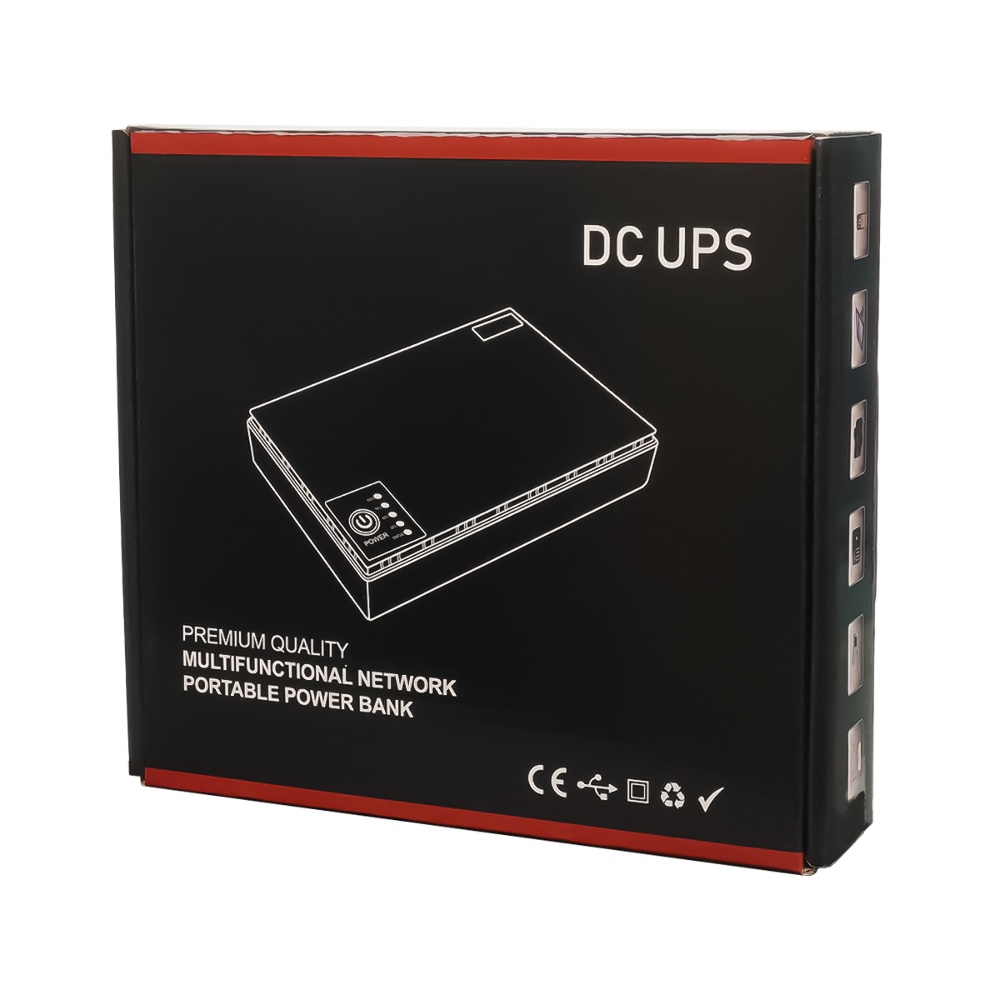 Источник бесперебойного питания для сетевого оборудования DC1018P 12V/ 9V/ 5V 10400 mAh чёрный