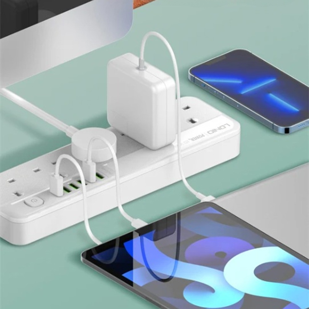 Сетевое зарядное устройство удлинитель Ldnio SC5614 6 USB 5 розеток 2m белый