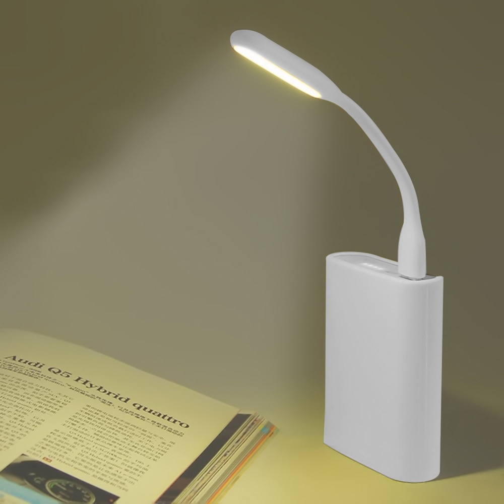 USB LED лампочка гибкая 3W, холодный свет белая