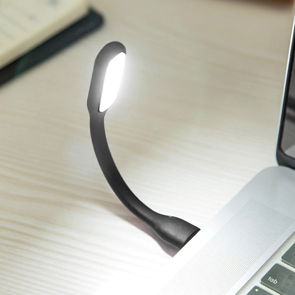 USB LED лампочка гибкая 3W, холодный свет черная