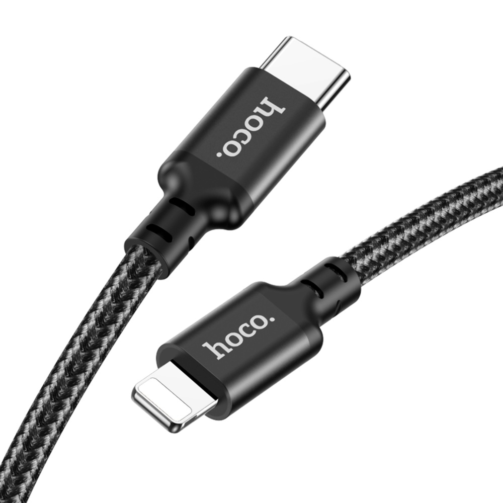 Кабель Hoco X14 DS Type-C to Lightning PD 3m black