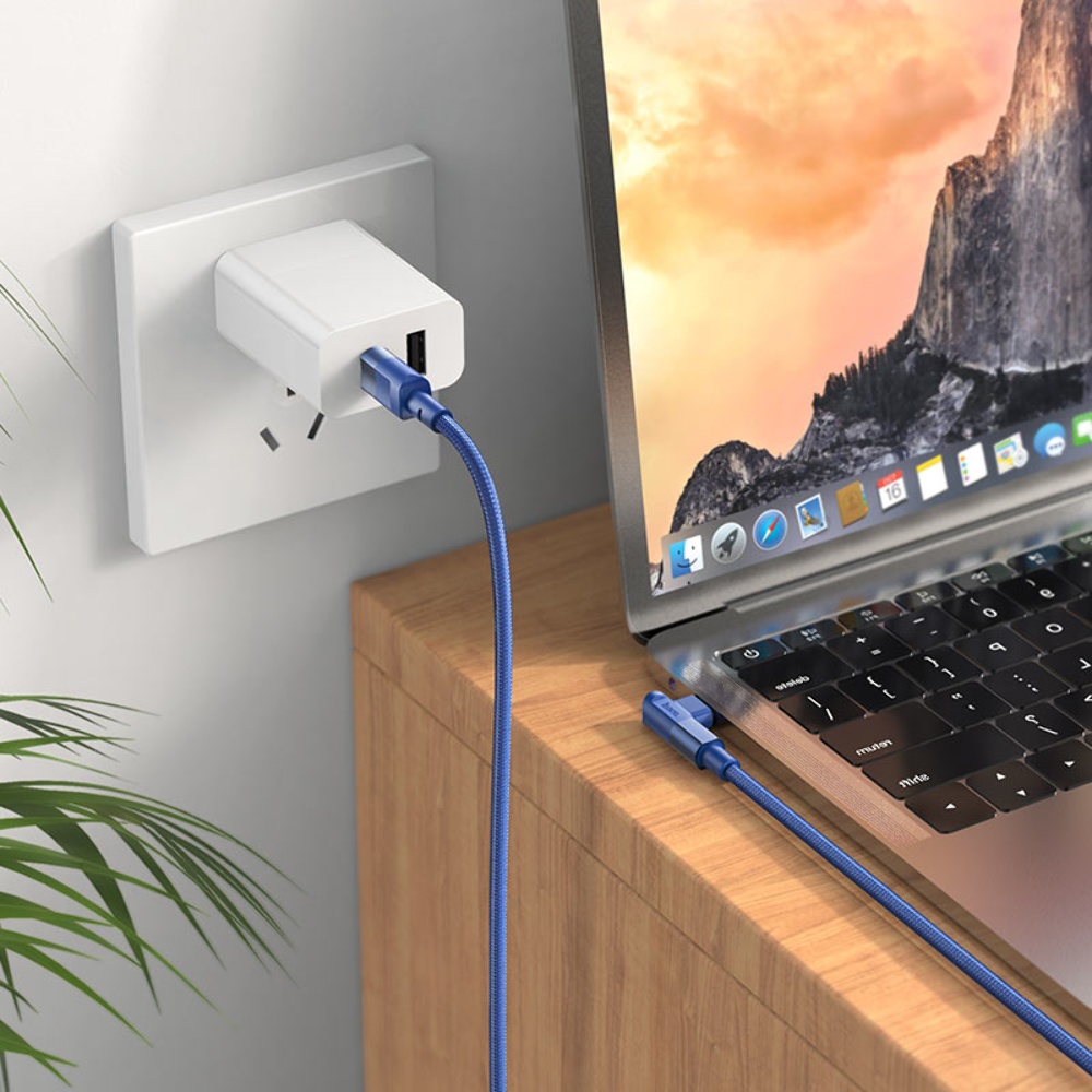 Кабель Hoco U108 Type-C to Type-C PD 100W 2m blue