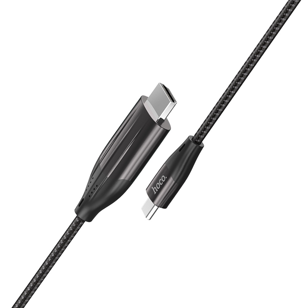 Адаптер переходник Hoco UA16 4K Type-C to HDMI 2m темно-серый