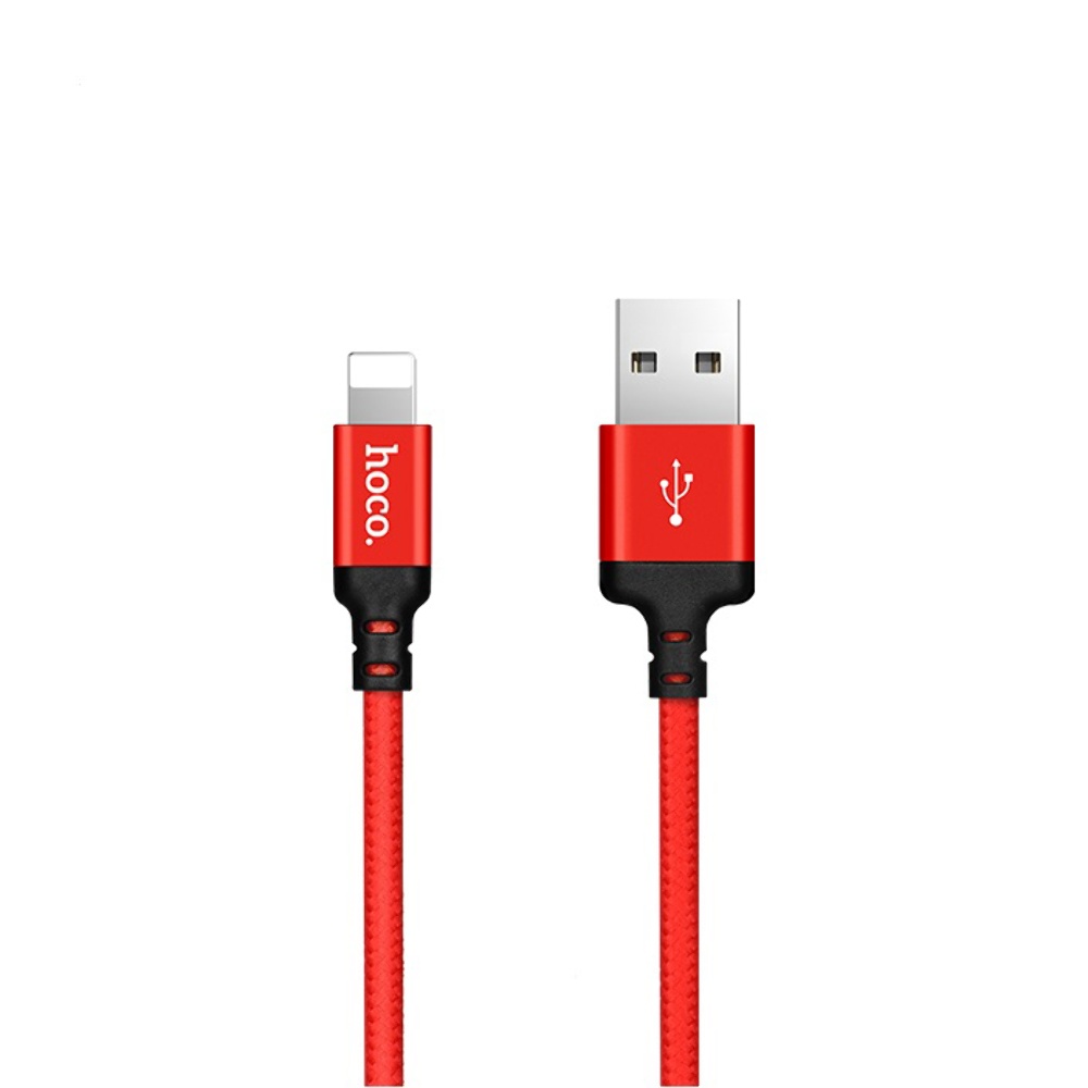 Кабель Hoco X14 USB to Lightning 2m red