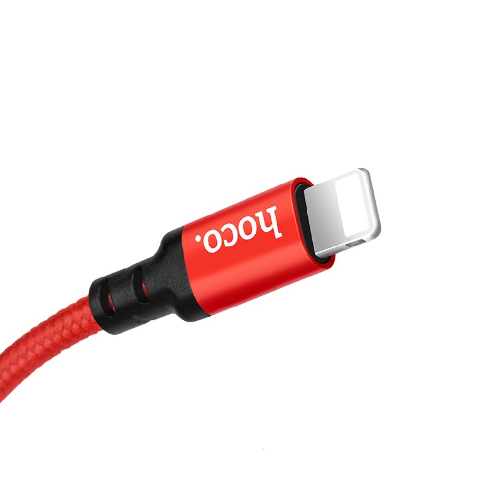 Кабель Hoco X14 USB to Lightning 2m red