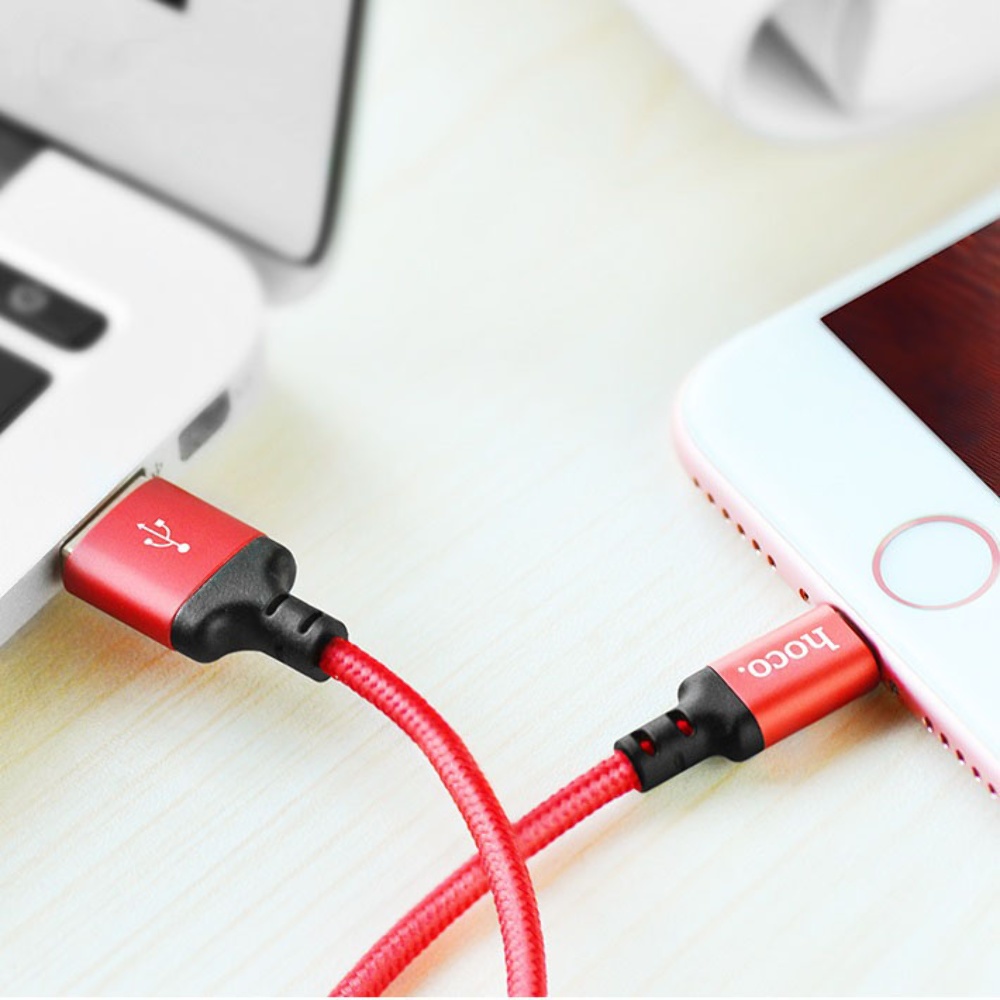 Кабель Hoco X14 USB to MicroUSB 2m red