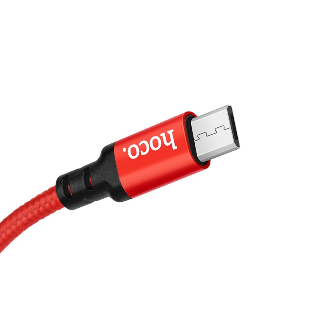 Кабель Hoco X14 USB to MicroUSB 2m red