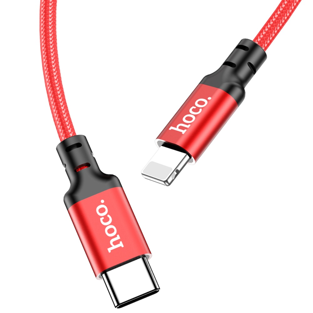 Кабель Hoco X14 DS Type-C to Lightning PD 3m red