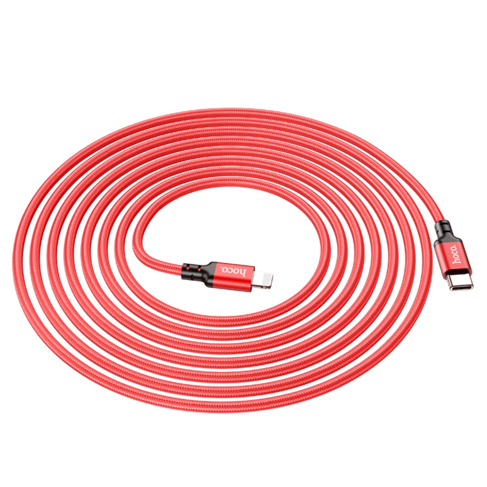 Кабель Hoco X14 DS Type-C to Lightning PD 3m red