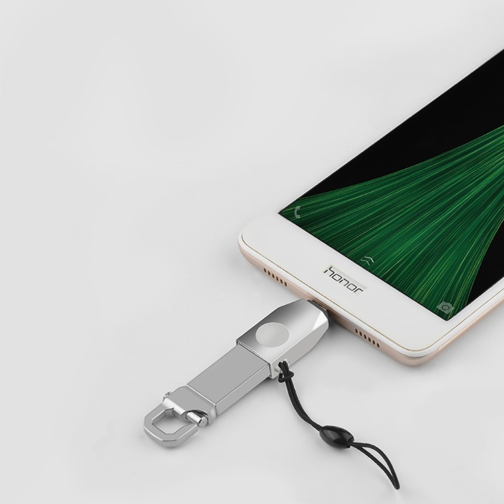 Адаптер переходник Hoco UA10 MicroUSB to USB 3.0 (F) серебристый