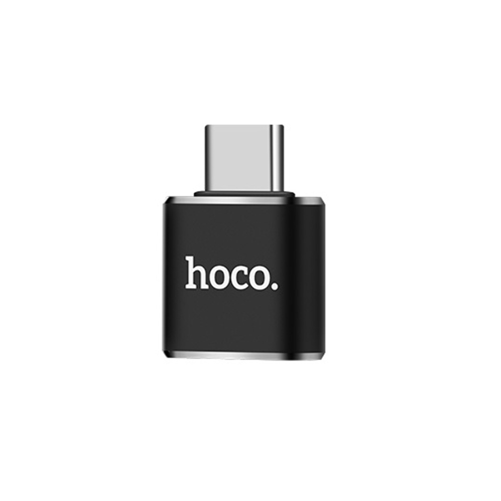 Адаптер переходник Hoco UA5 Type-C to USB 2.0 (F) черный