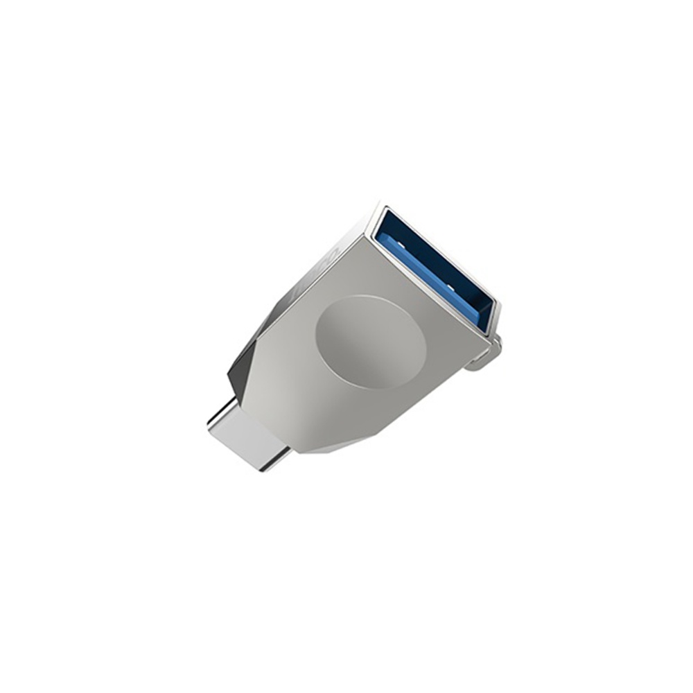 Адаптер переходник Hoco UA9 Type-C to USB 3.0 (F) серебристый