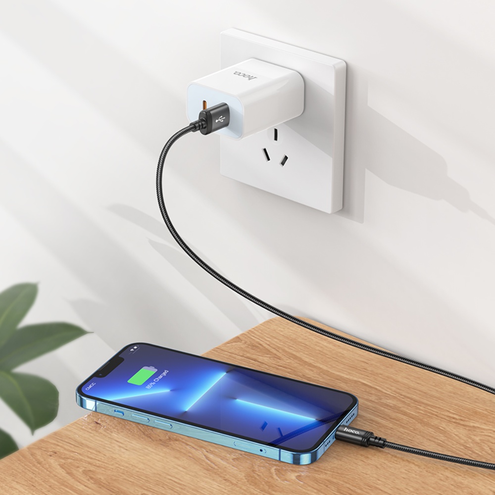 Кабель Hoco X91 USB to Lightning 3m black