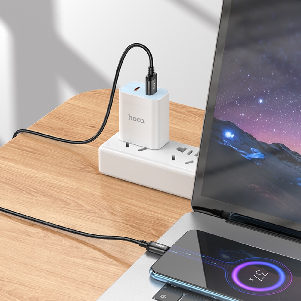 Кабель Hoco X91 USB to MicroUSB 3m black