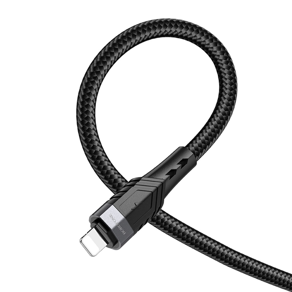 Кабель Borofone BU35 USB to Lightning 1.2m black