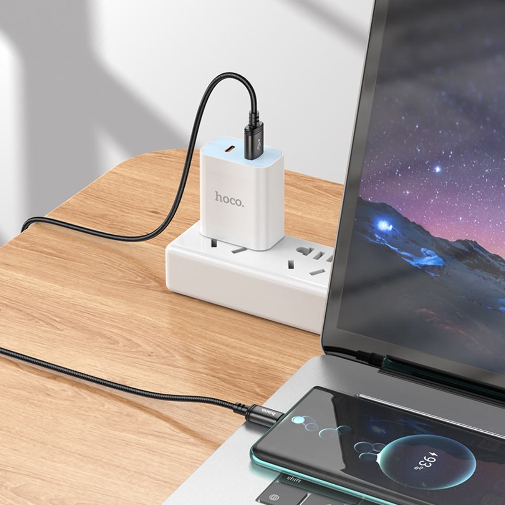Кабель Hoco X91 USB to Type-C 3m black