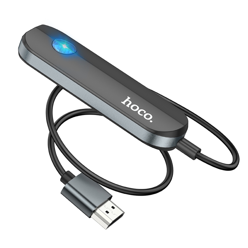 Адаптер переходник Hoco UA23 4K HDMI to Lightning (F) 1m черный