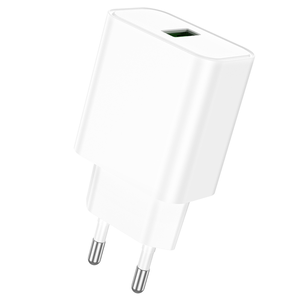 Сетевое зарядное устройство Borofone BA72A USB QC 18W белое