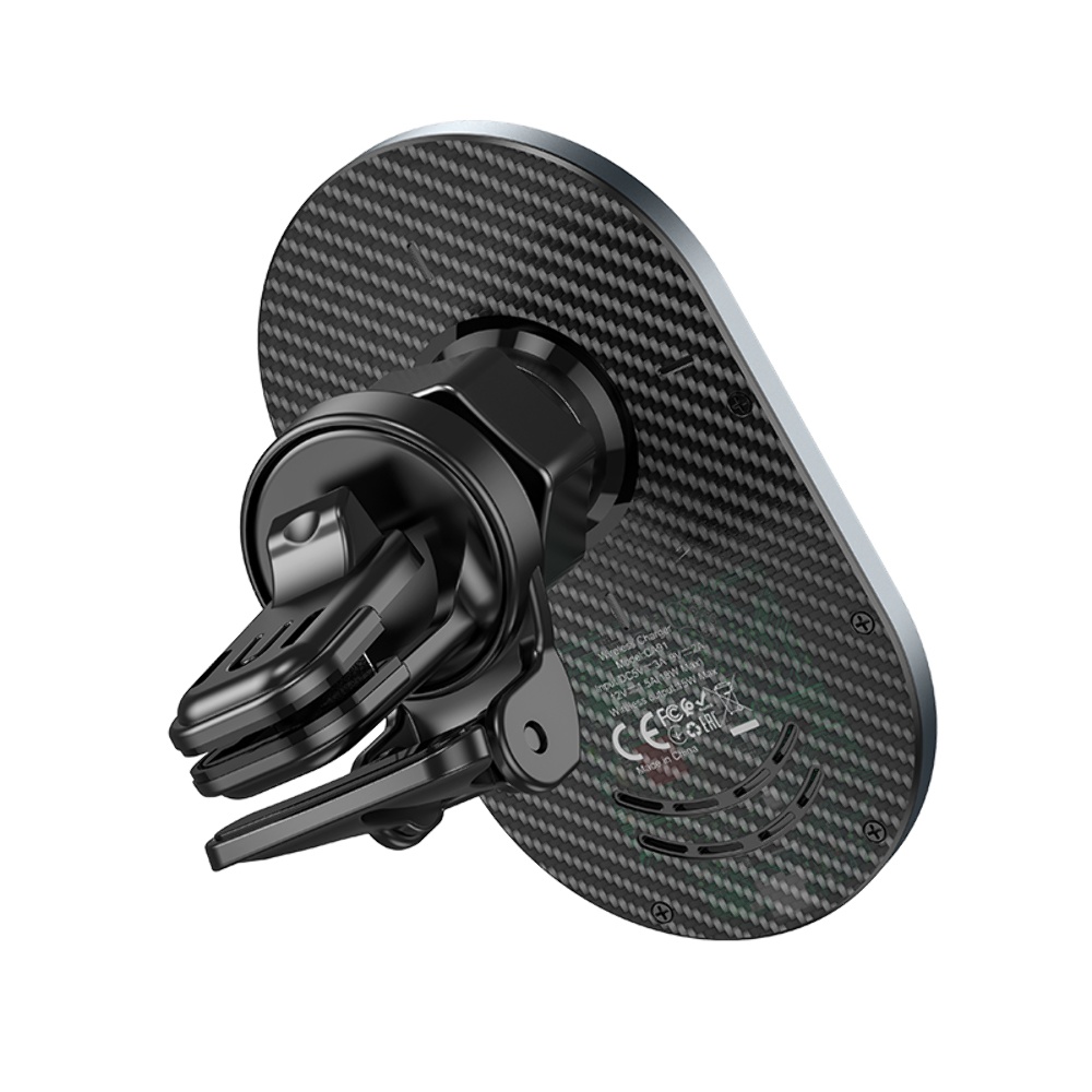 Автодержатель Hoco CA91 магнитный с беспроводной зарядкой 15W gray