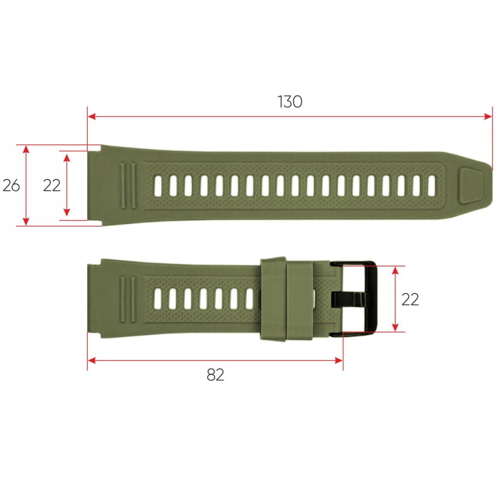 Ремінець для смарт годинника K56PRO Army Green