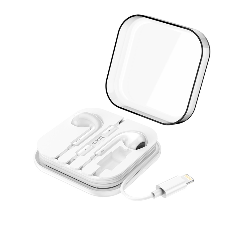 Наушники вкладыши Hoco M1 Max Lightning white