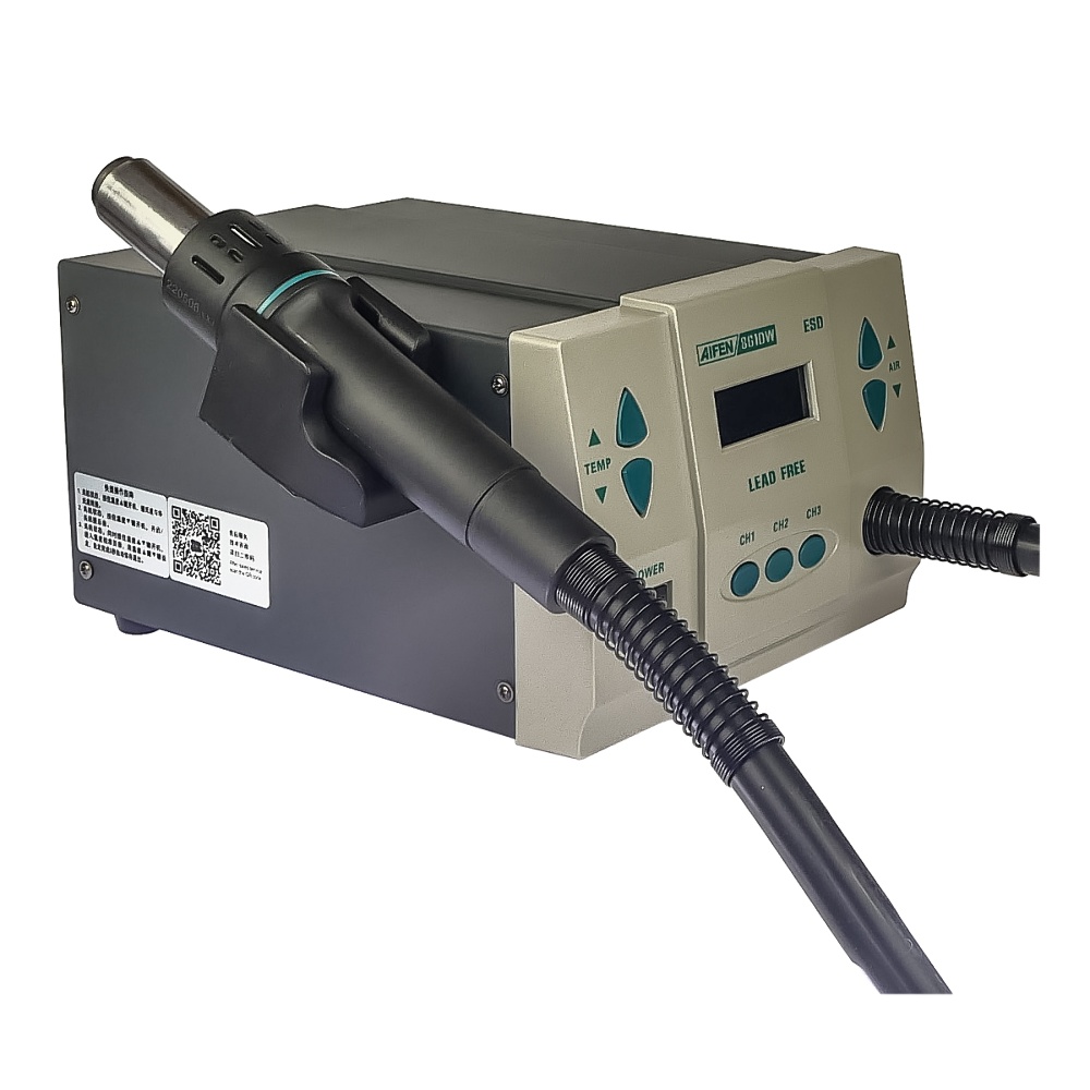 Паяльная станция прецизионная Aifen 861DW (фен, 3 канала памяти, 1000W, 100C - 500C)