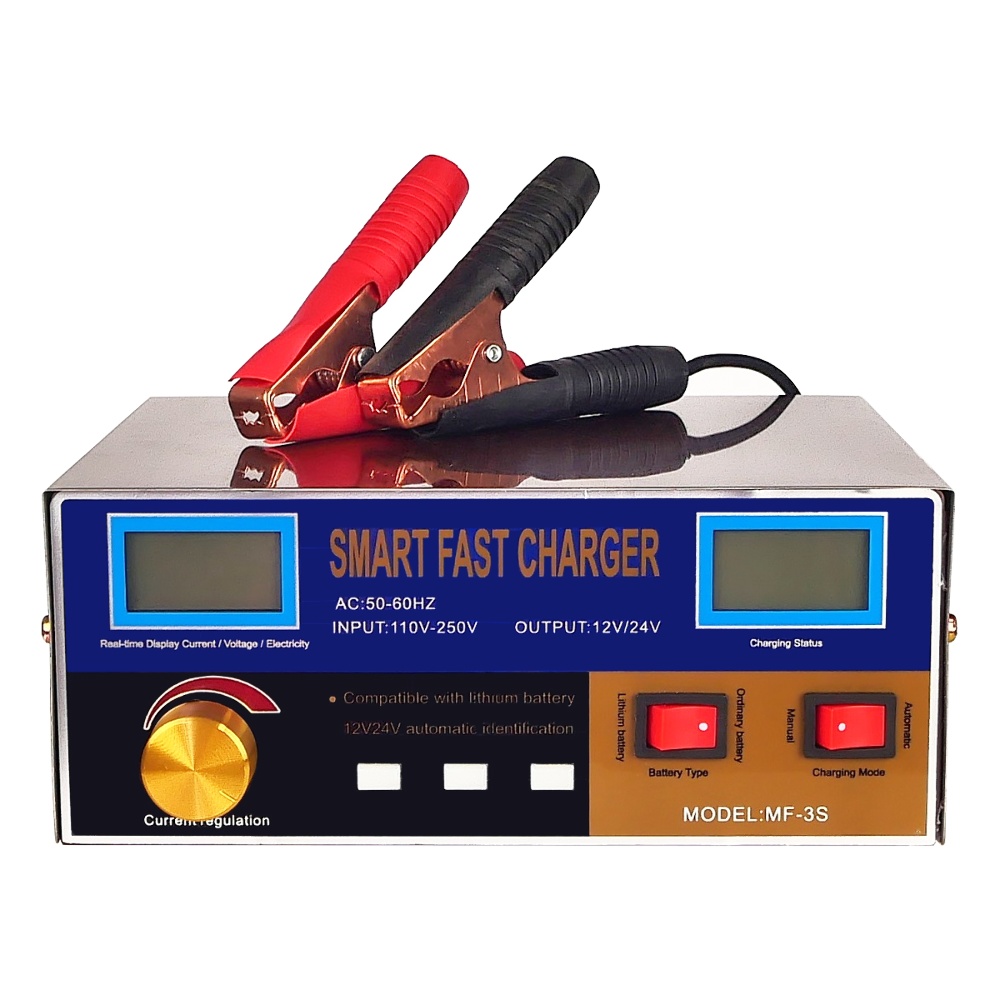 Умное зарядное устройство MF-3S 12V/ 24V 15А 400W для гелевых, кислотных, AGM аккумуляторов