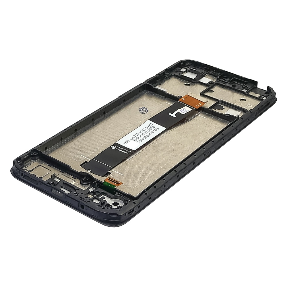 Дисплей для Xiaomi Redmi 12C с чёрным тачскрином и корпусной рамкой