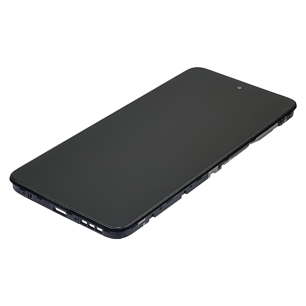 Дисплей для Motorola G22 с чёрным тачскрином и корпусной рамкой