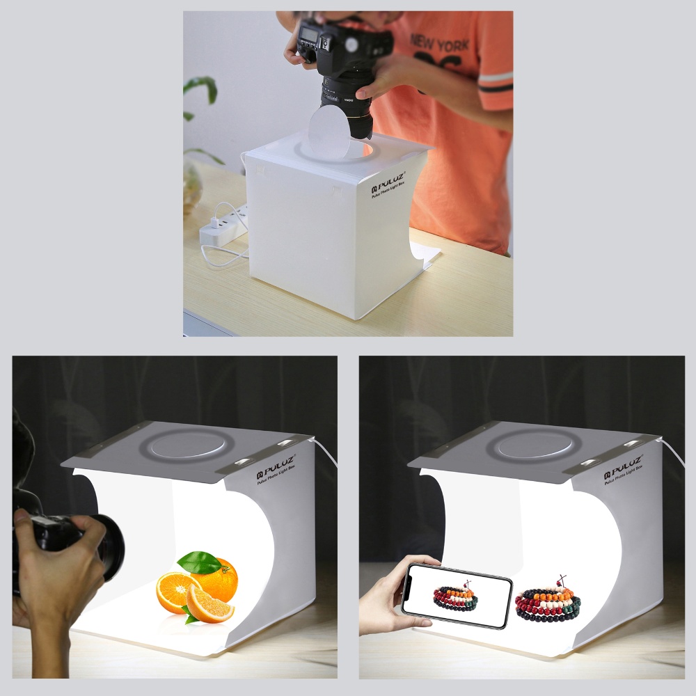 Лайткуб (фотобокс) Puluz PU5023 LED (24 х 23 х 22 см) белый