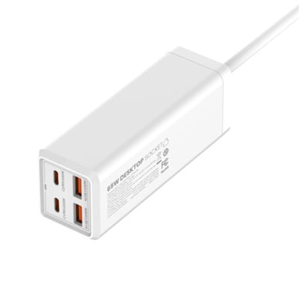 Сетевое зарядное устройство удлинитель Ldnio SC1418 2 USB/ 2 Type-C QC PD 1 розетка 2m белый