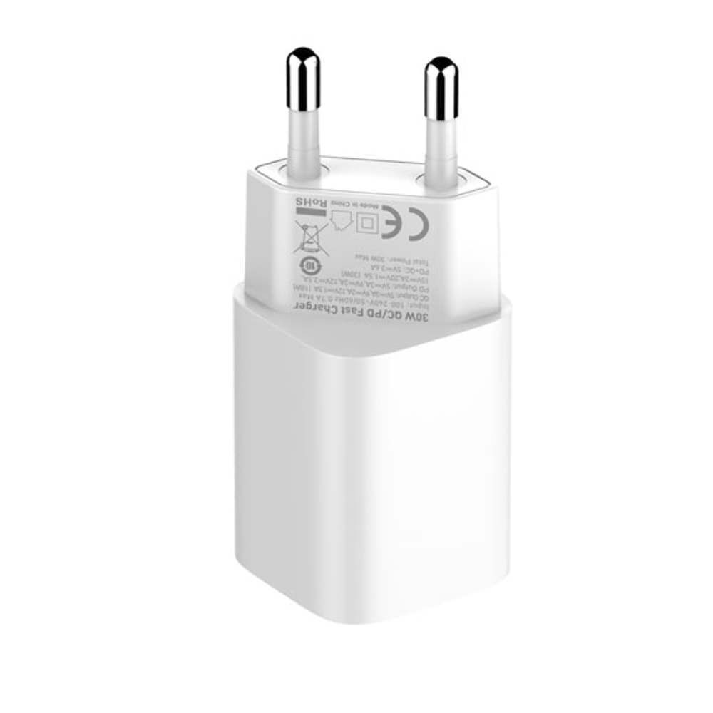 Сетевое зарядное устройство Ldnio A2317C USB/ Type-C QC PD 30W белое + кабель Type-C to Type-C