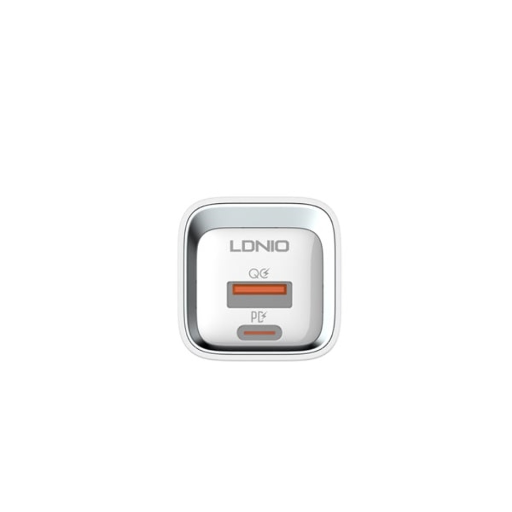 Сетевое зарядное устройство Ldnio A2318C USB/ Type-C QC PD белое + кабель Type-C to Lightning