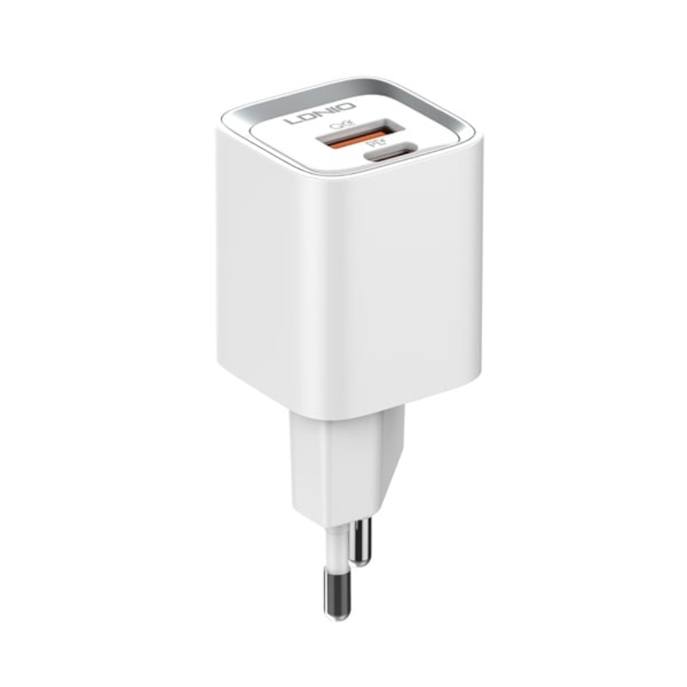 Сетевое зарядное устройство Ldnio A2318C USB/ Type-C QC PD белое + кабель Type-C to Type-C