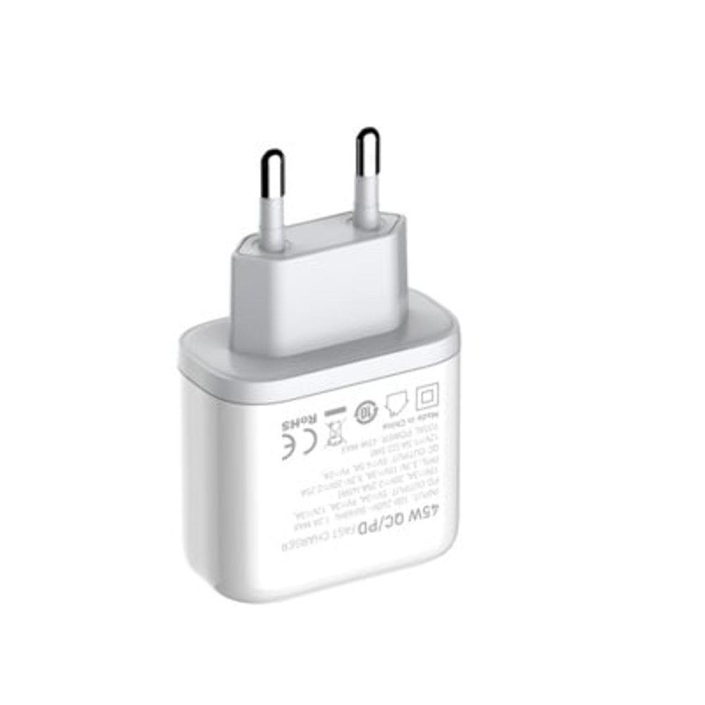 Сетевое зарядное устройство Ldnio A2526C USB/ Type-C QC PD 45W белое + кабель Type-C to Lightning